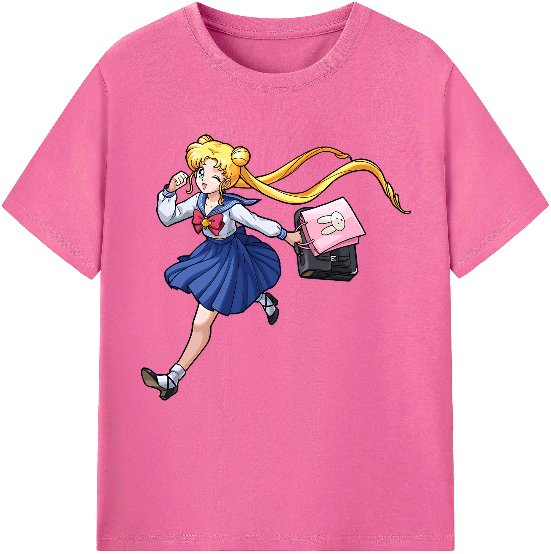 （画像用） 美少女戦士セーラームーン 愛野 美奈子 あいの みなこ Sailor Moon Aino Minako レディースカジュアルプリントTシャツ（綿100％）